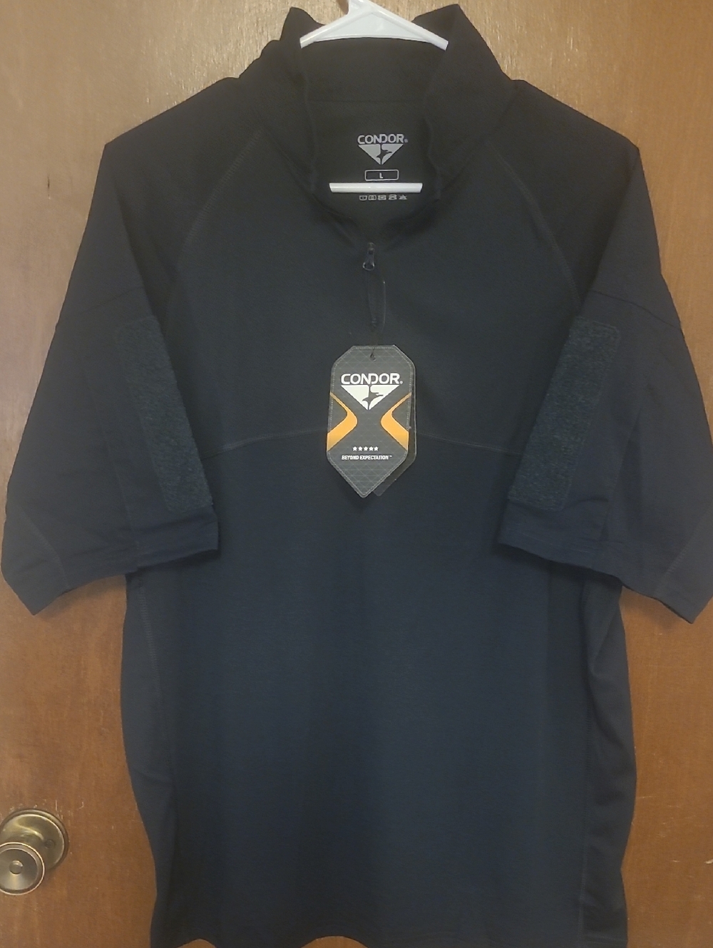 Condor Men's Short Sleeve Tactical Polo - Black